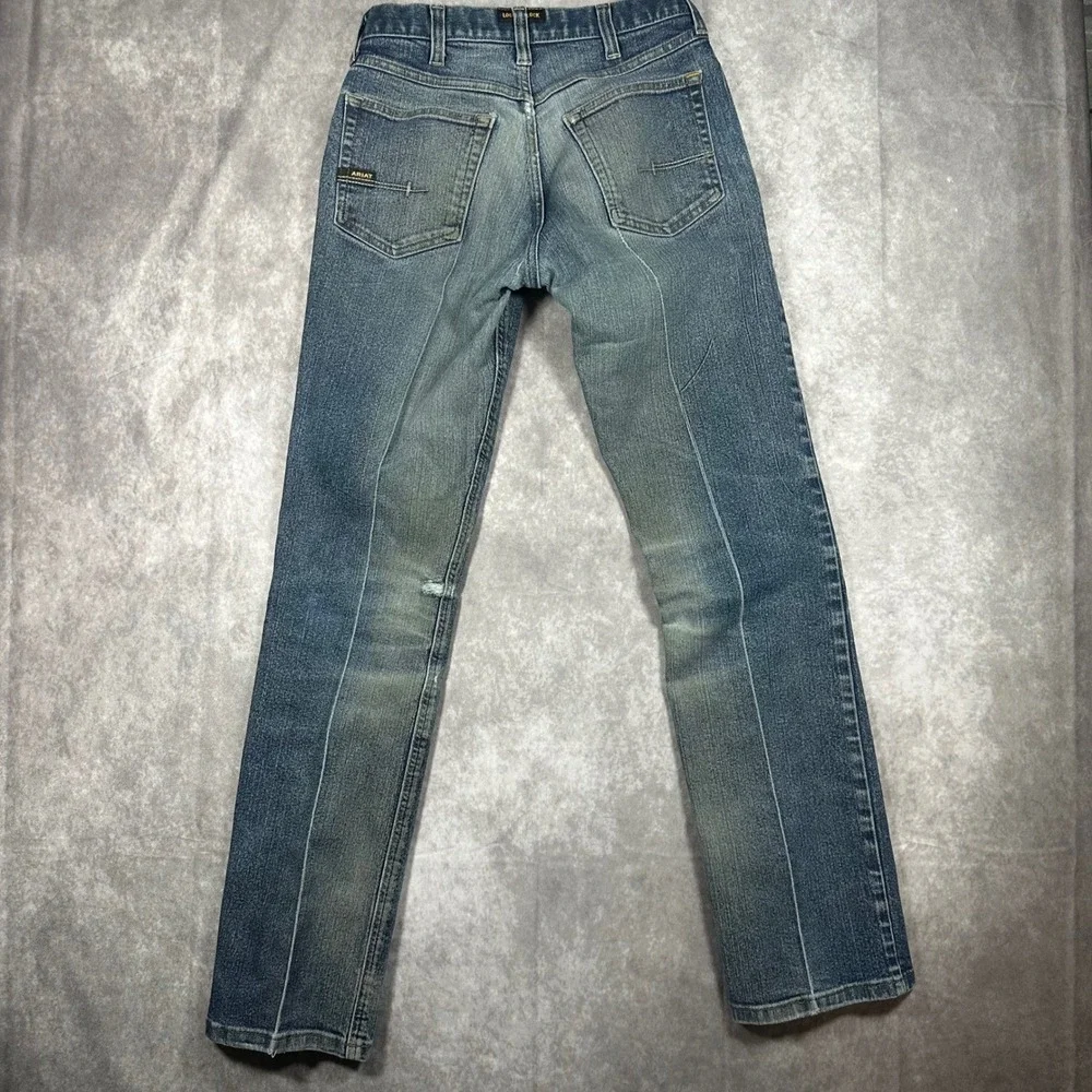 Ariat Rebar M5 Straight Leg Jeans Men 31x36 Medium Wash Durable Workwear Western